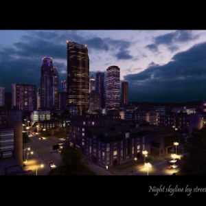 Night Skyline by streetsofny
