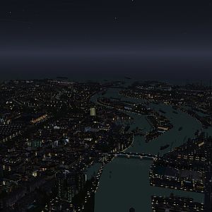 Haagendam panorama at night