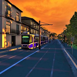 Typical Alakai's Colonial Street with New Tram System