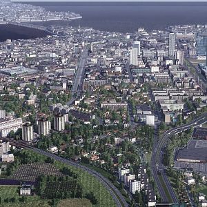 Anderlecht West Aerial Panorama